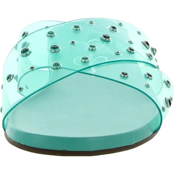 JESSICA SIMPSON Tislie Slip On Double Cross Strap Slide Sandals - 7.5 - NEW NIB - Picture 2 of 6